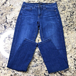 Size 26 X 27 Banana Republic Womens Denim Skinny Jeans Mid Rise Stretchy Blue BD